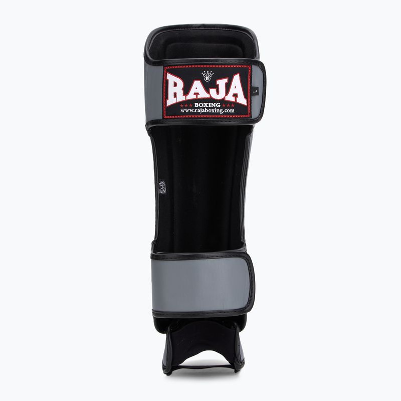 Захист гомілок та стоп RAJA BOXING Lightweight Shin Guards Genuine Leather grey 5