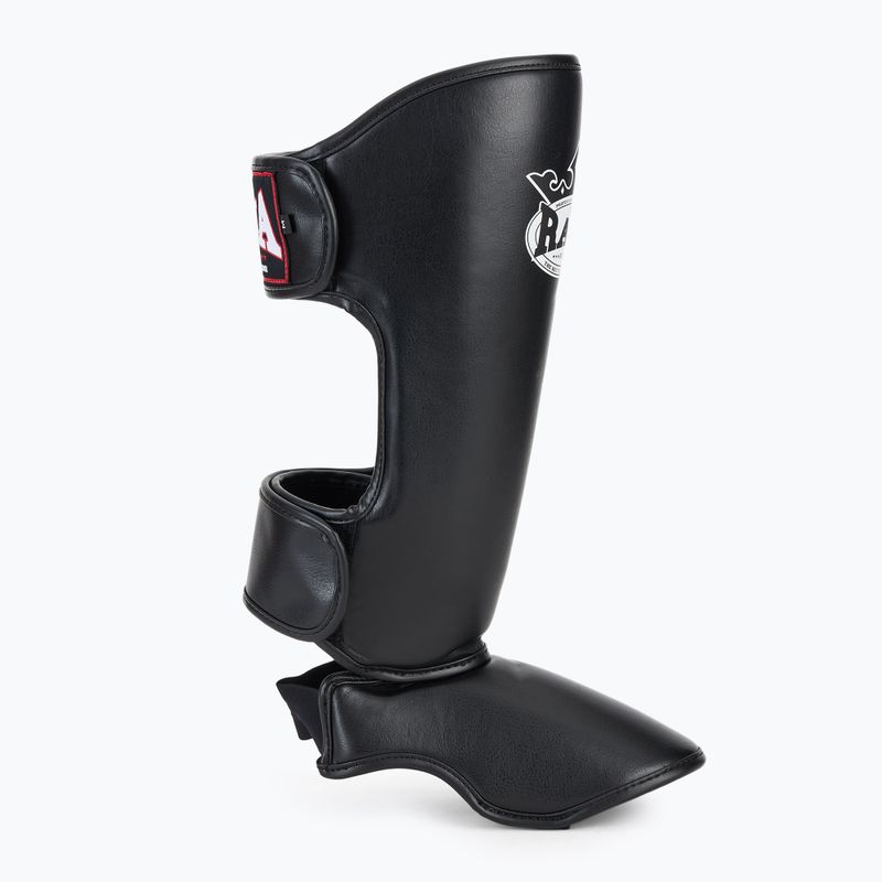 Захист гомілок та стоп RAJA BOXING Lightweight Shin Guards Semi Leather black 2