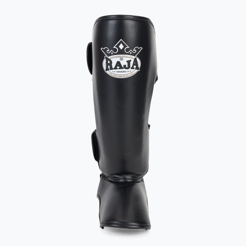 Захист гомілок та стоп RAJA BOXING Lightweight Shin Guards Semi Leather black 4