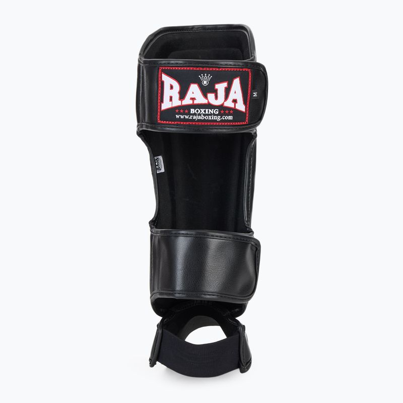 Захист гомілок та стоп RAJA BOXING Lightweight Shin Guards Semi Leather black 5