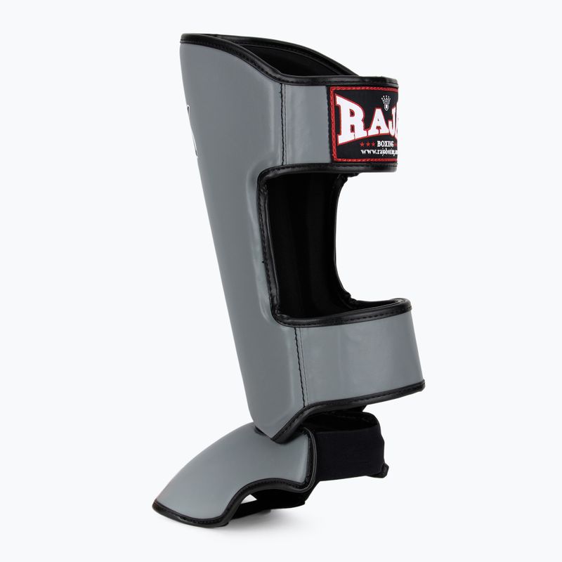 Захист гомілок та стоп RAJA BOXING Lightweight Shin Guards Semi Leather grey 3