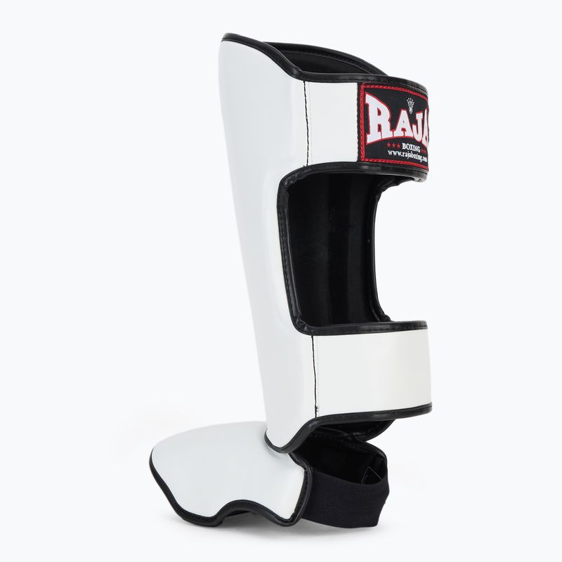 Захист гомілок та стоп RAJA BOXING Lightweight Shin Guards Semi Leather white 3
