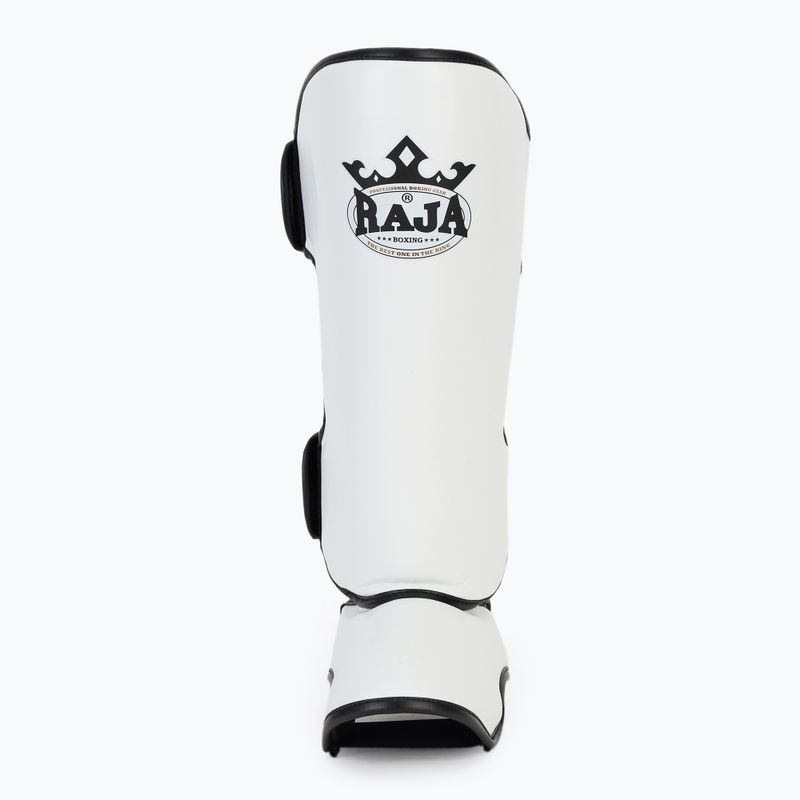 Захист гомілок та стоп RAJA BOXING Lightweight Shin Guards Semi Leather white 4