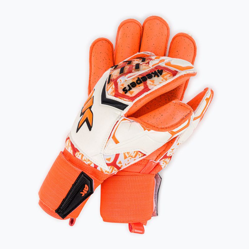 Рукавиці воротарські 4keepers Force V 2.20 RF білі/помаранчеві 2