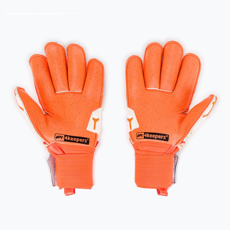 Рукавиці воротарські 4keepers Force V 2.20 RF білі/помаранчеві 3
