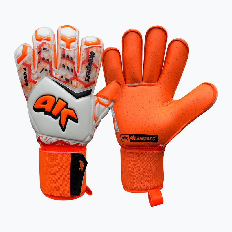 Рукавиці воротарські дитячі 4keepers Force V 2.20 RF білі/помаранчеві 4