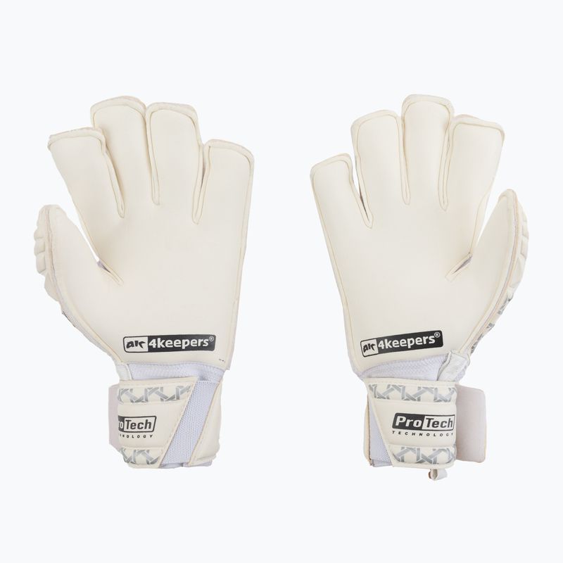 Рукавиці воротарські 4keepers Guard Classic MF білі/чорні 2