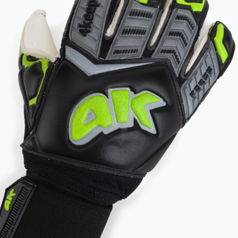 Рукавиці воротарські 4keepers Force V-1.20 Black Edition RF чорні/білі/жовті 3