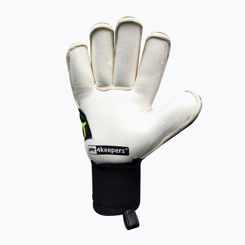 Рукавиці воротарські 4keepers Force V-1.20 Black Edition RF чорні/білі/жовті 5