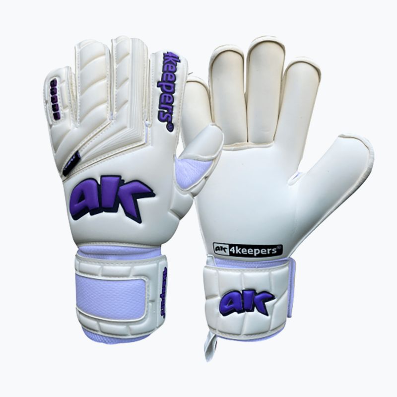 Рукавиці воротарські 4keepers Champ Purple V RF білі/фіолетові 6