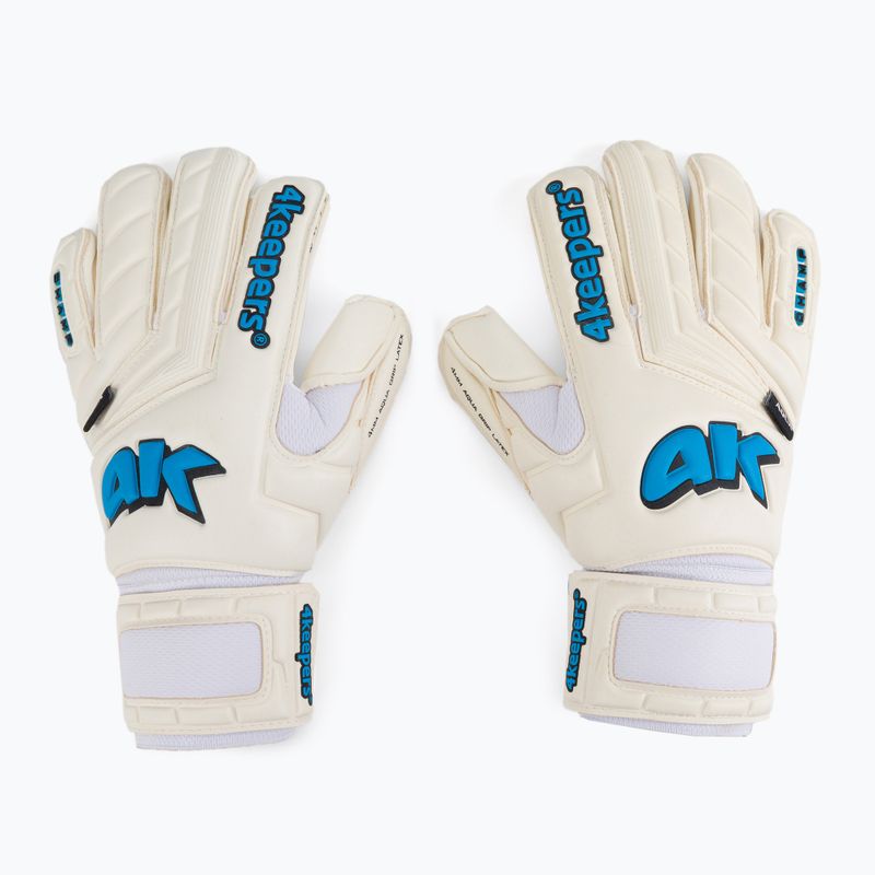 Рукавиці воротарські 4keepers Champ Aqua V RF білі/блакитні