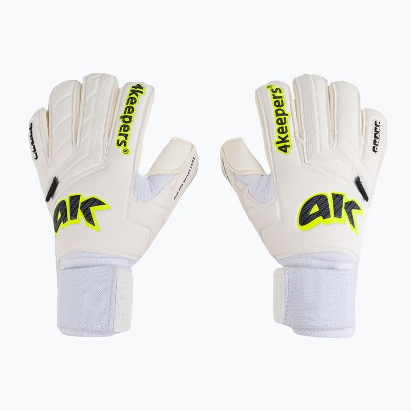 Рукавиці воротарські 4keepers Champ Carbo V RF Strap білі/жовті
