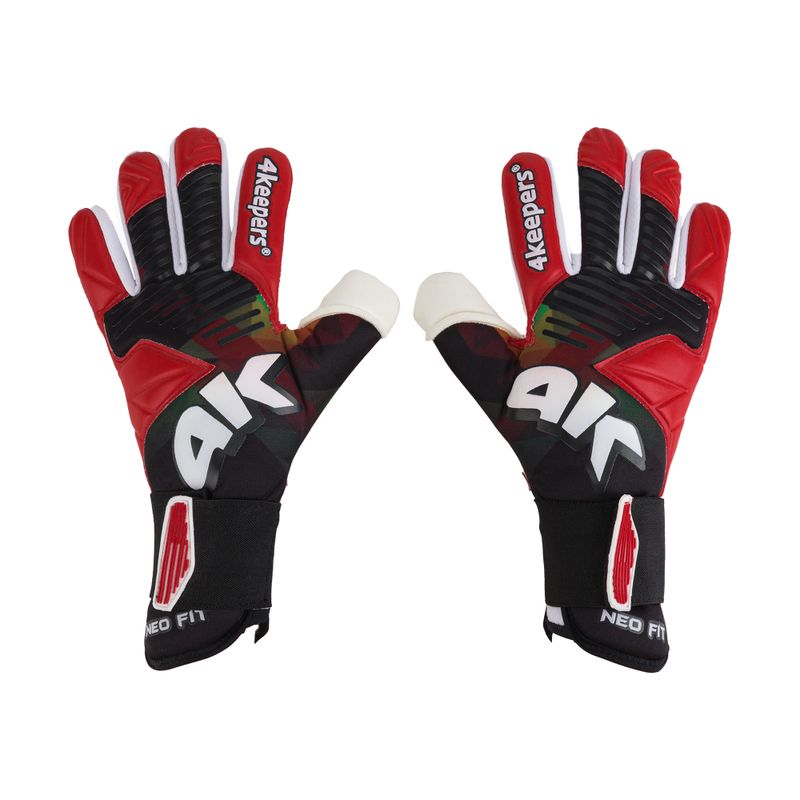 Рукавиці воротарські 4keepers Neo Drago NC чорні/білі/червоні