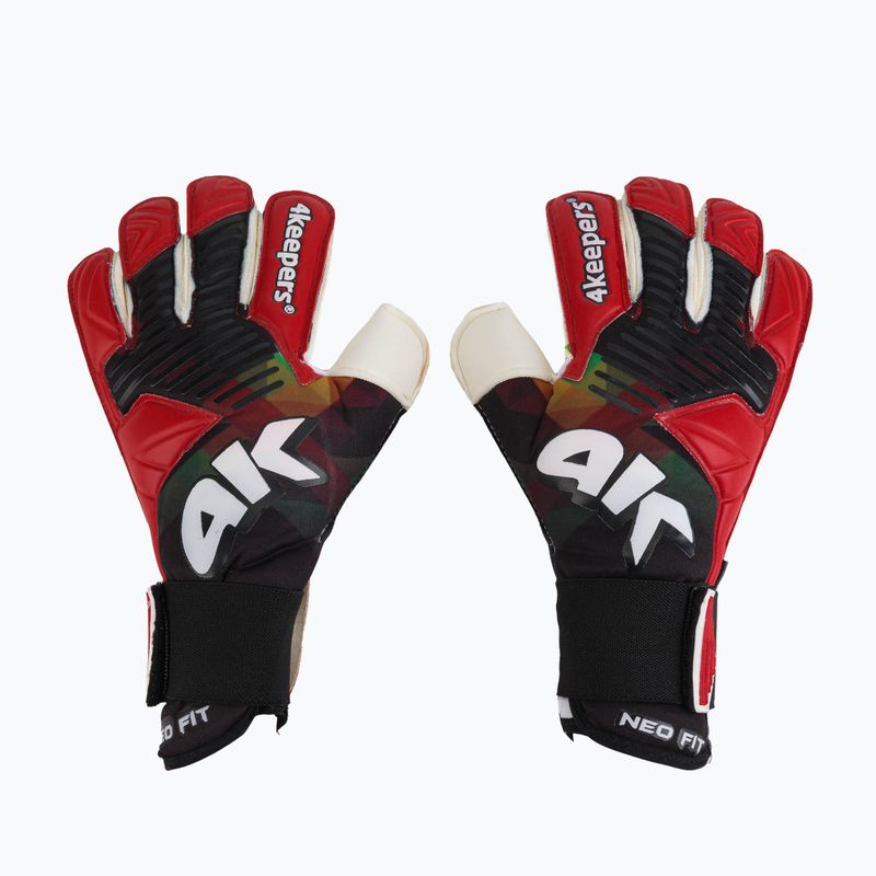 Рукавиці воротарські дитячі 4keepers Neo Drago RF чорні/білі/червоні