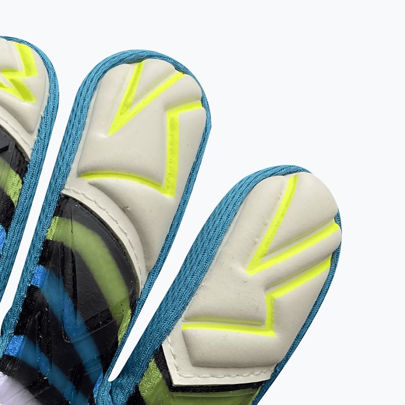 Рукавиці воротарські дитячі 4keepers Evo Amson NC чорні/білі/жовті/блакитні 9