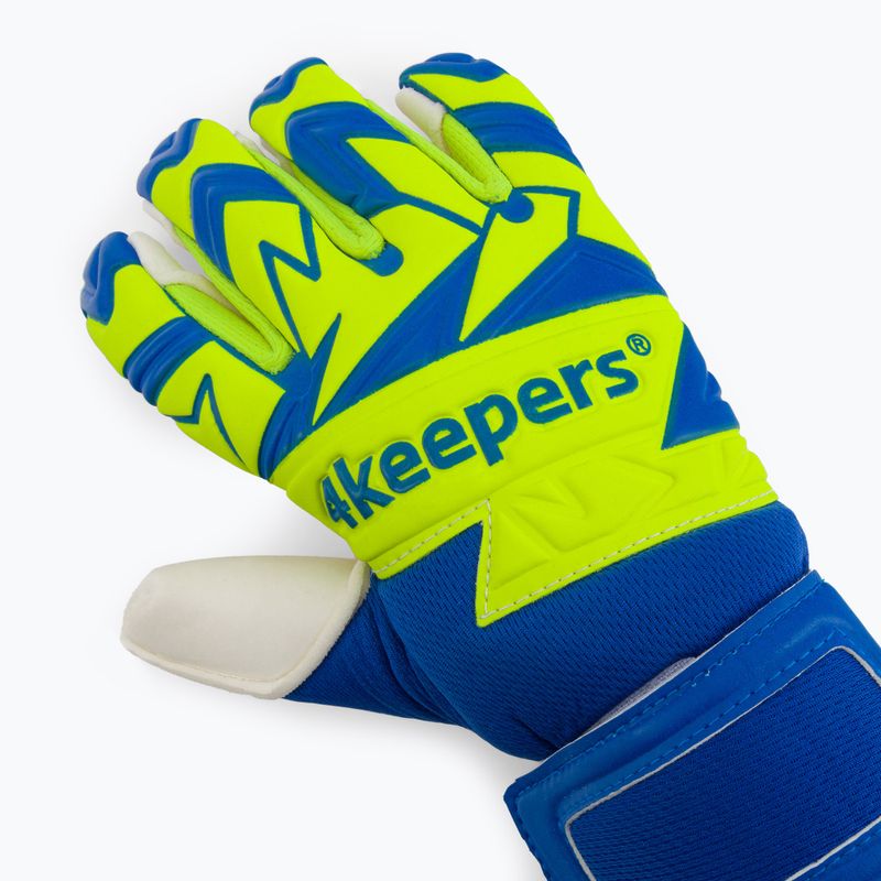 Рукавиці воротарські 4keepers Equip Breeze NC блакитні/зелені 3