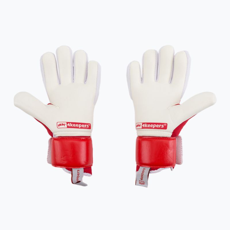 Рукавиці воротарські дитячі 4keepers Equip Poland NC Jr білі/червоні 2