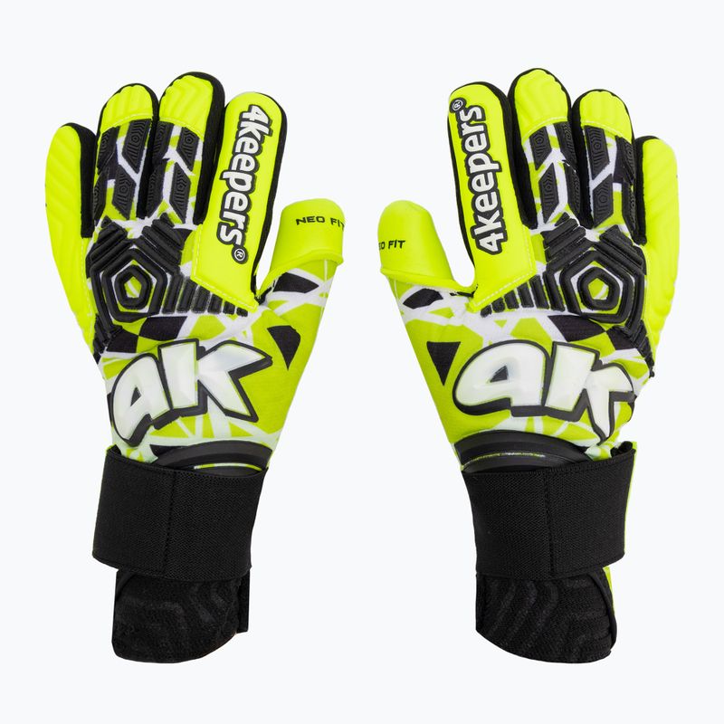 Рукавиці воротарські дитячі 4keepers Neo Focus NC Jr салатові