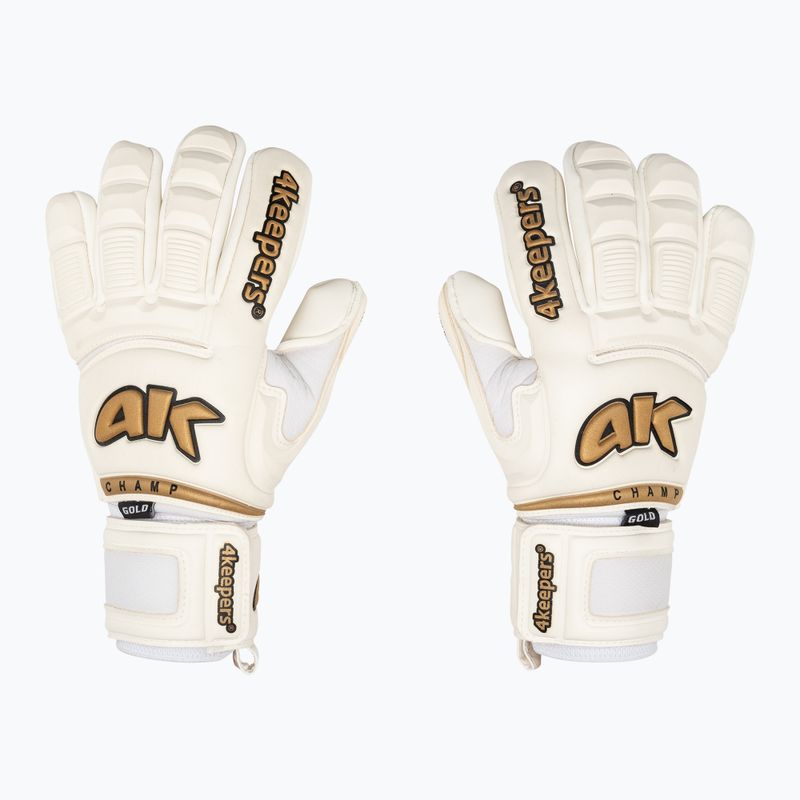 4Keepers Champ Gold VI воротарські рукавиці білі