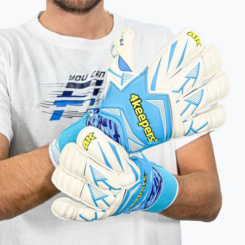 Рукавиці воротарські 4keepers Force V1.25 FURY RF2G блакитний 5