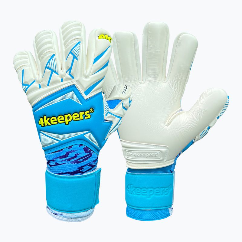 Рукавиці воротарські 4keepers Force V1.25 FURY HNC блакитний