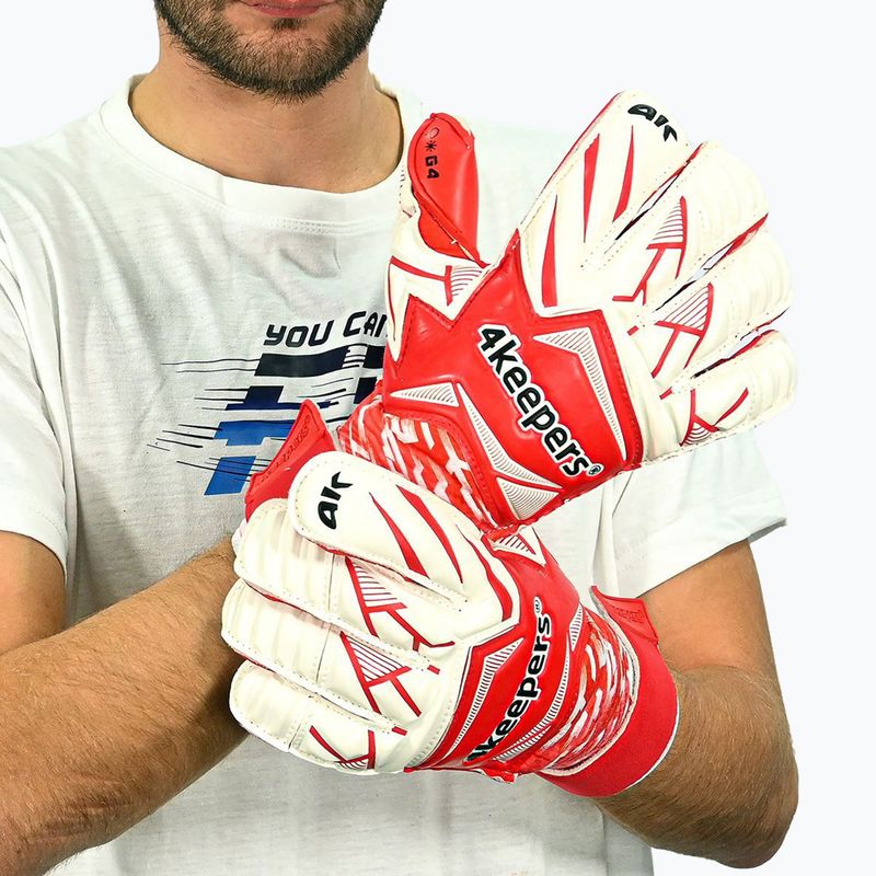 Рукавиці воротарські 4keepers Force V4.25 RF2G червоний 8