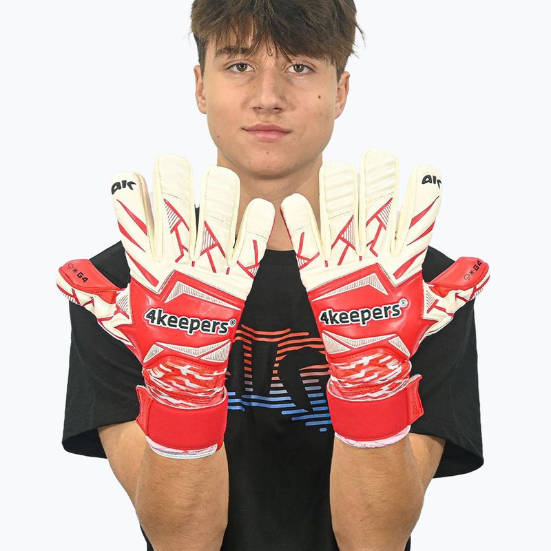 Рукавиці воротарські 4keepers Force V4.25 HNC червоний 6