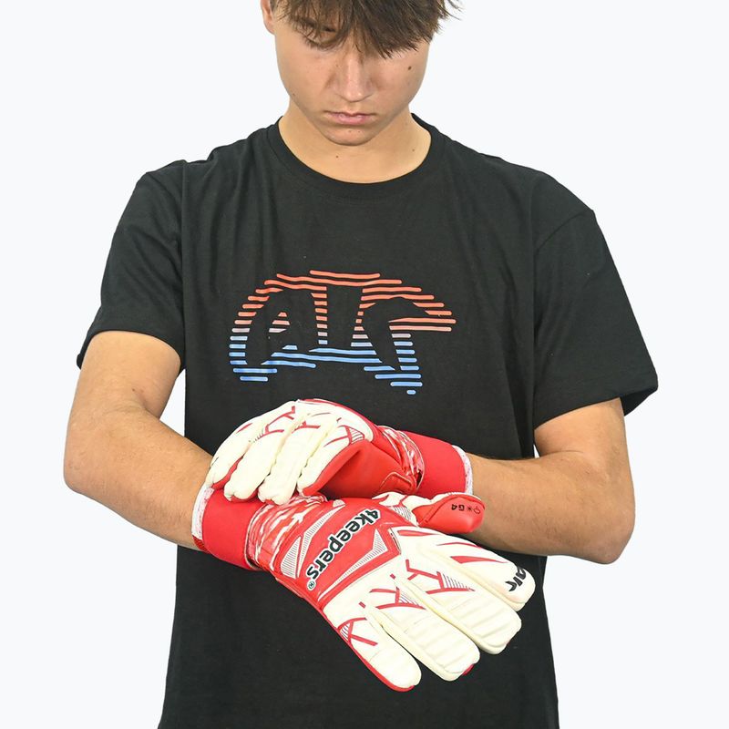 Рукавиці воротарські 4keepers Force V4.25 HNC червоний 8