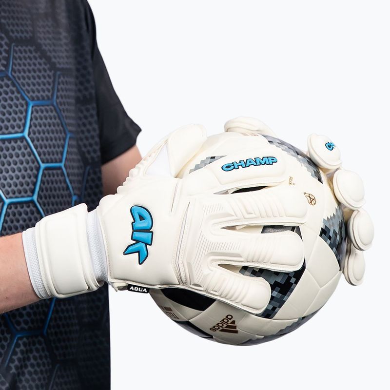 Рукавиці воротарські 4keepers Champ Aqua VII RF2G white 11