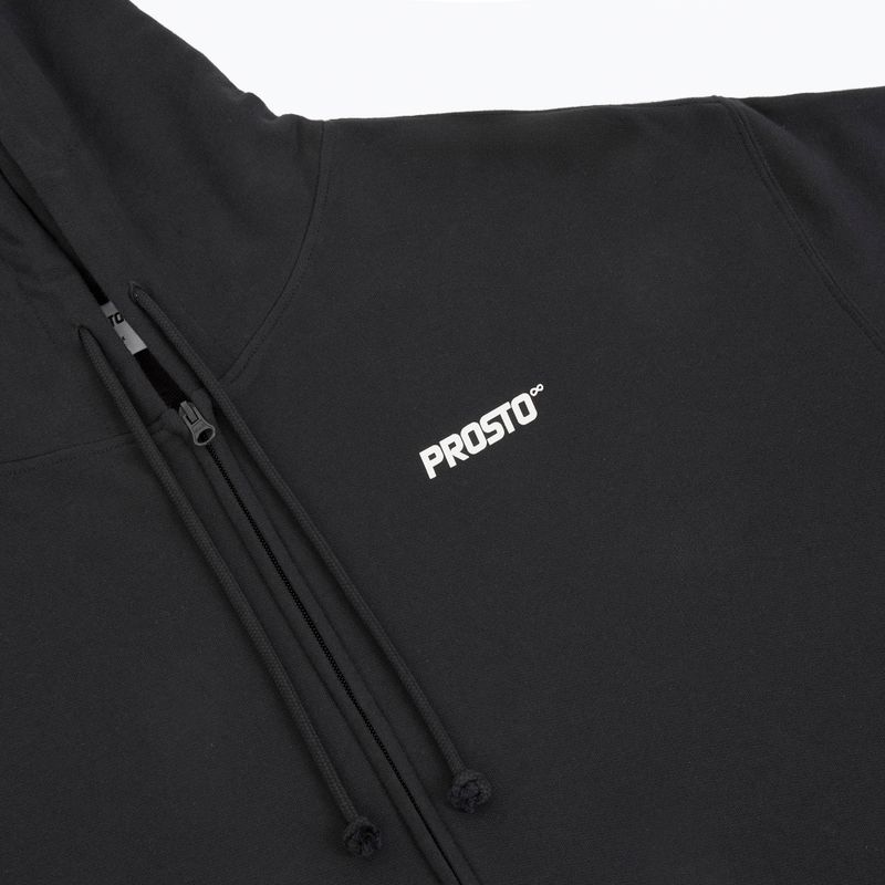 Кофта чоловіча PROSTO Hoodie Logo Zip black 3