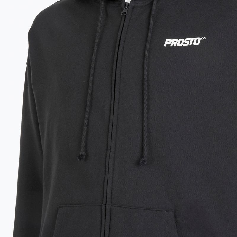 Кофта чоловіча PROSTO Hoodie Logo Zip black 4