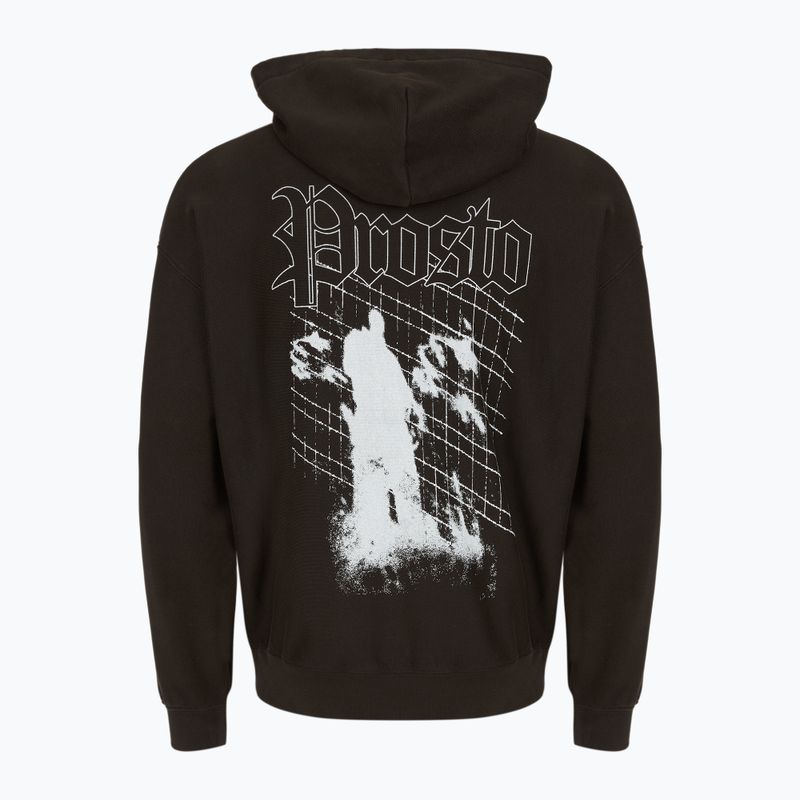 Кофта чоловіча PROSTO Shadow Hoodie washed black 2