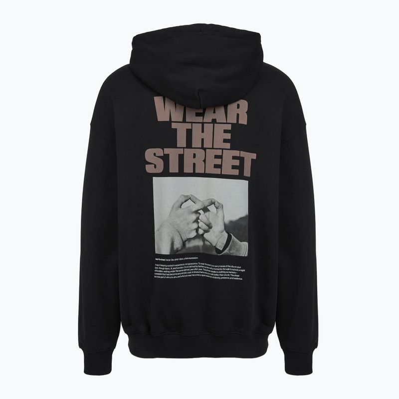 Кофта чоловіча PROSTO Wear The Street Hoodie black 2