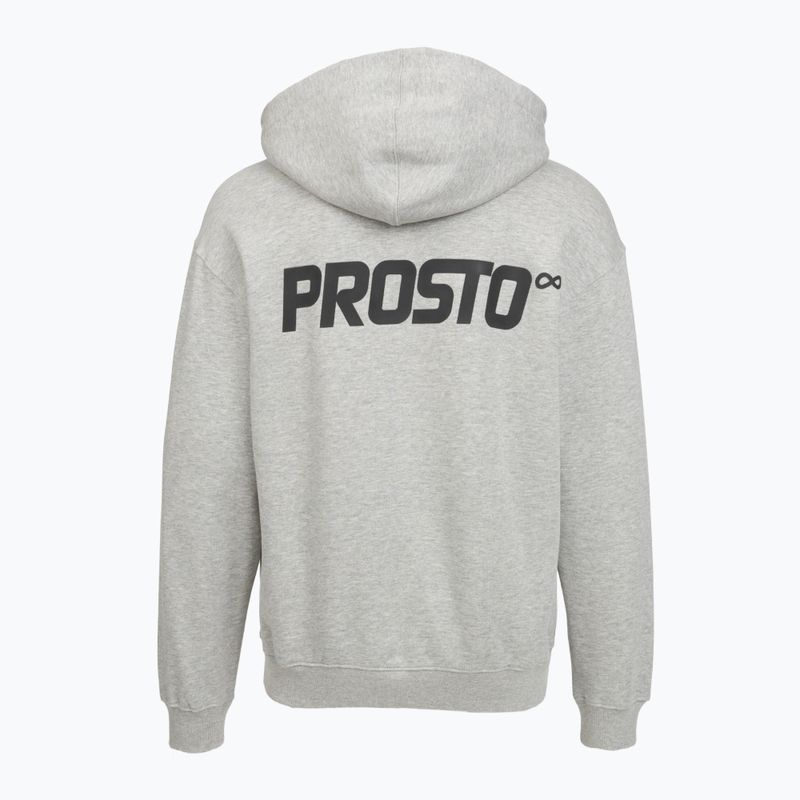 Кофта чоловіча PROSTO Hoodie Half Zip Big Log Infinity grey/melange 2