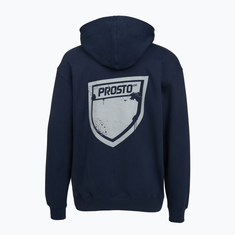 Кофта чоловіча PROSTO Hoodie Splash Shield navy blue 2
