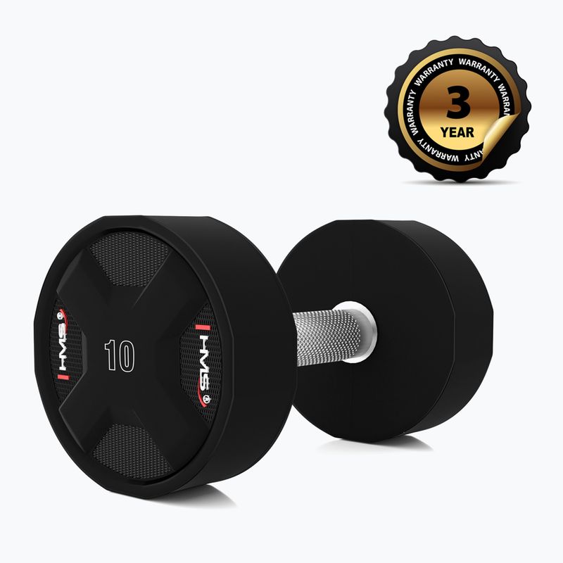 Гантеля HMS HPC 1 шт. 10 кг black
