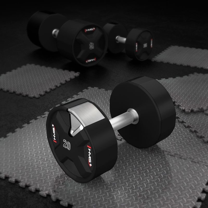 Гантеля HMS HPC 1 шт. 20 кг black 5