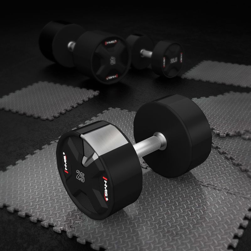 Гантеля HMS HPC 1 шт. 25 кг black 5