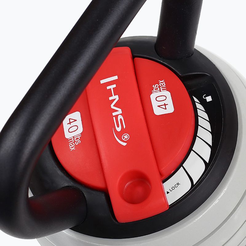 Гиря регульована HMS KR40 сірий/чорний 6