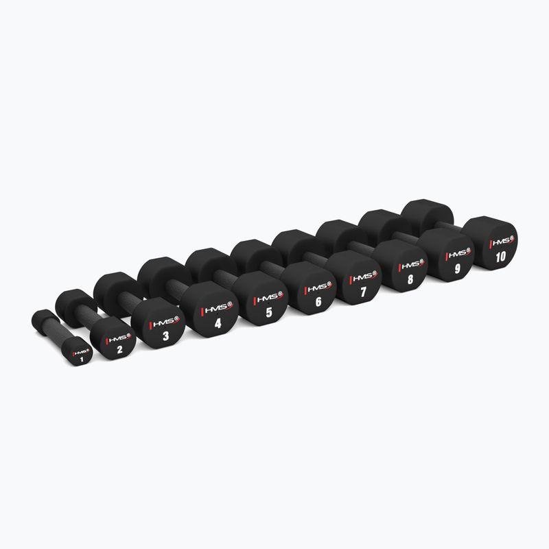 Гантелі HMS HPT02 TPU 2 шт. 6 кг black 4