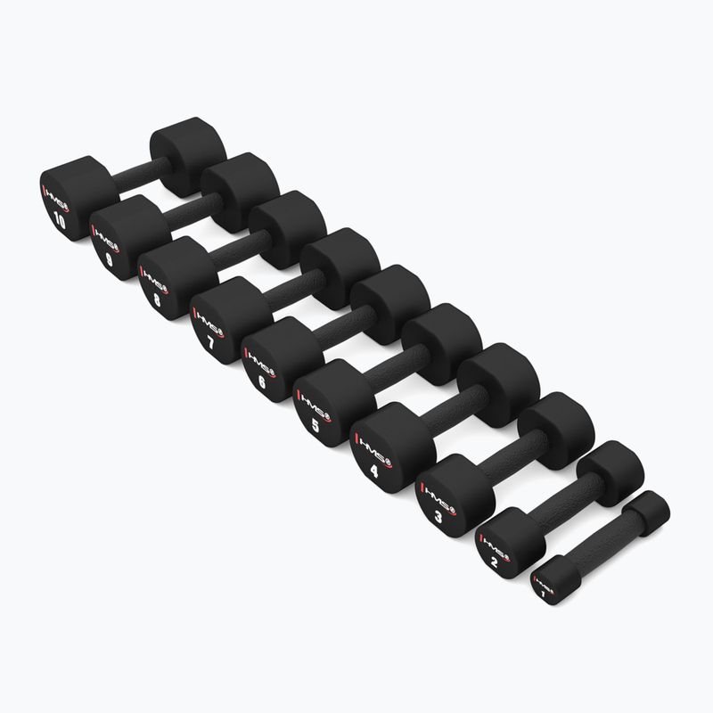 Гантелі HMS HPT02 TPU 2 шт. 6 кг black 5