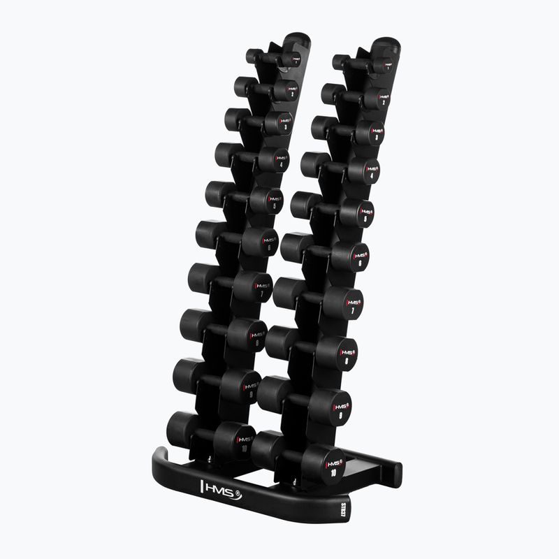 Гантелі HMS HPT02 TPU 2 шт. 6 кг black 6