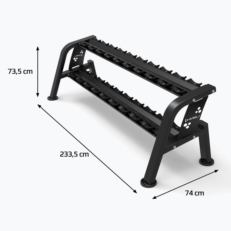 Стійка для гантелей HMS STR47 black 5