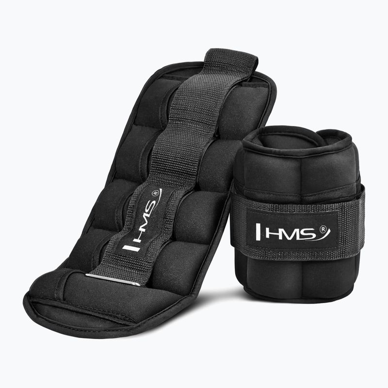 Обтяжувачі на гомілкостоп і зап'ястя HMS ONK03 1,5 кг 2 шт. black 3