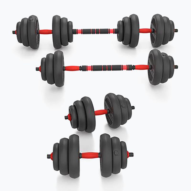 Набір ваг HMS SGN120 Pro Set 6W1 20 кг чорний/червоний 5