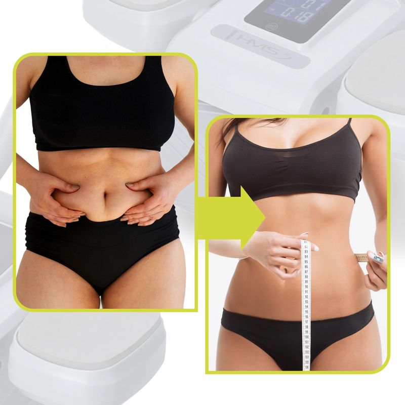 Колесо автоматичне для тренувань пресу з дисплеєм HMS KA08 сірий 17