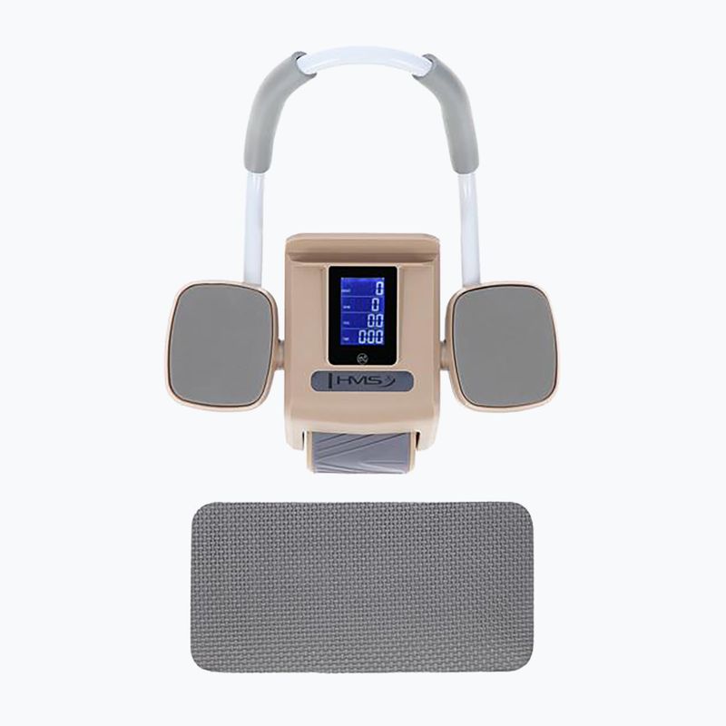 Колесо автоматичне для тренувань пресу з дисплеєм HMS KA08 коричневий 2