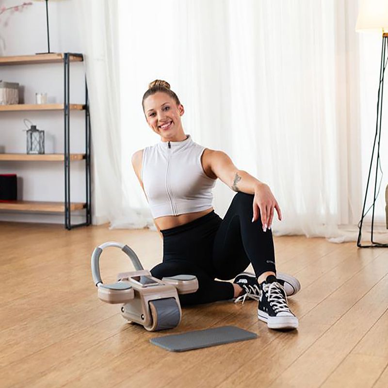 Колесо автоматичне для тренувань пресу з дисплеєм HMS KA08 коричневий 12