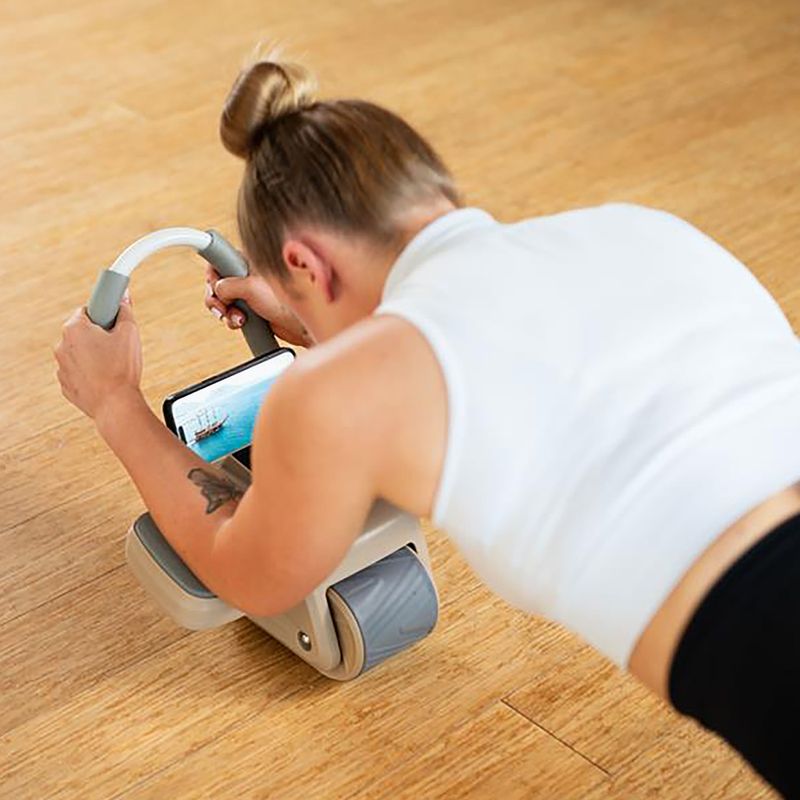 Колесо автоматичне для тренувань пресу з дисплеєм HMS KA08 коричневий 14