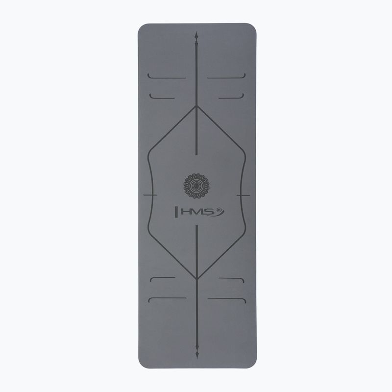 Килимок для йоги HMS YM10 gray